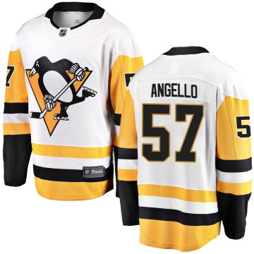 Breakaway Fanatics Branded Youth Anthony Angello Pittsburgh Penguins Away Jersey - White