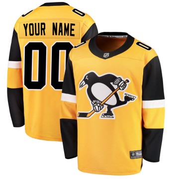 Breakaway Fanatics Branded Youth Custom Pittsburgh Penguins Custom Alternate Jersey - Gold