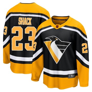 Breakaway Fanatics Branded Youth Eddie Shack Pittsburgh Penguins Special Edition 2.0 Jersey - Black