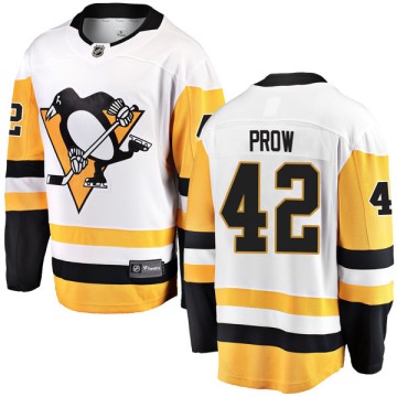 Breakaway Fanatics Branded Youth Ethan Prow Pittsburgh Penguins Away Jersey - White