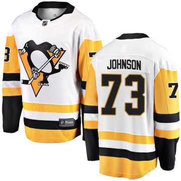 Breakaway Fanatics Branded Youth Jack Johnson Pittsburgh Penguins Away Jersey - White