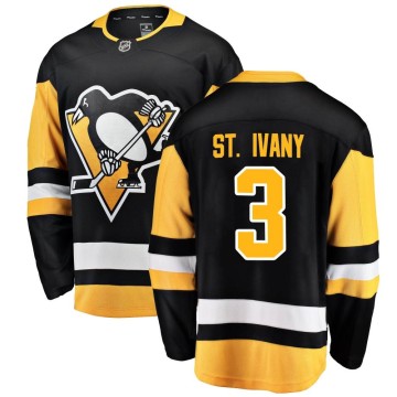 Breakaway Fanatics Branded Youth Jack St. Ivany Pittsburgh Penguins Home Jersey - Black