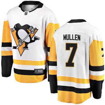Breakaway Fanatics Branded Youth Joe Mullen Pittsburgh Penguins Away Jersey - White