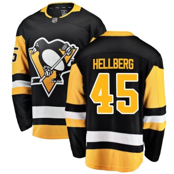 Breakaway Fanatics Branded Youth Magnus Hellberg Pittsburgh Penguins Home Jersey - Black