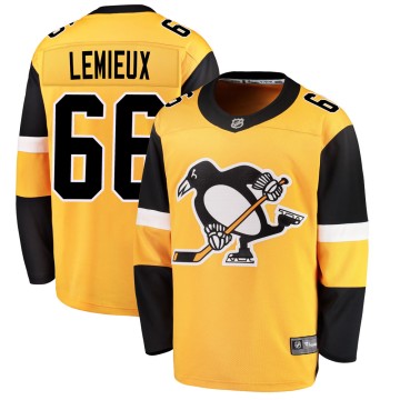 Breakaway Fanatics Branded Youth Mario Lemieux Pittsburgh Penguins Alternate Jersey - Gold