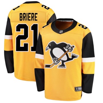 Breakaway Fanatics Branded Youth Michel Briere Pittsburgh Penguins Alternate Jersey - Gold