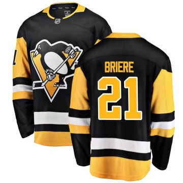 Breakaway Fanatics Branded Youth Michel Briere Pittsburgh Penguins Home Jersey - Black