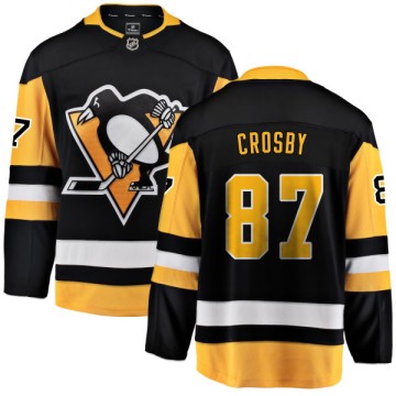 Breakaway Fanatics Branded Youth Sidney Crosby Pittsburgh Penguins Home Jersey - Black