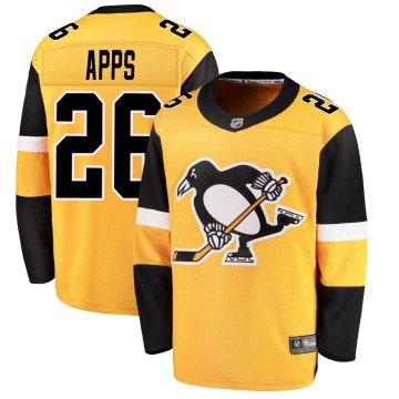 Breakaway Fanatics Branded Youth Syl Apps Pittsburgh Penguins Alternate Jersey - Gold