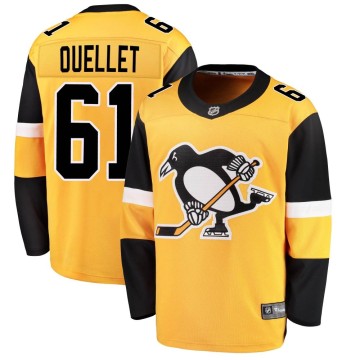 Breakaway Fanatics Branded Youth Xavier Ouellet Pittsburgh Penguins Alternate Jersey - Gold