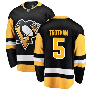 Breakaway Fanatics Branded Youth Zach Trotman Pittsburgh Penguins Home Jersey - Black
