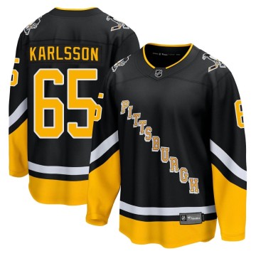 Premier Fanatics Branded Men's Erik Karlsson Pittsburgh Penguins 2021/22 Alternate Breakaway Player Jersey - Black