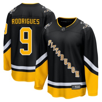 Premier Fanatics Branded Men's Evan Rodrigues Pittsburgh Penguins 2021/22 Alternate Breakaway Player Jersey - Black