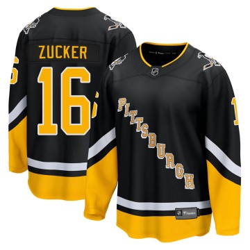 Premier Fanatics Branded Men's Jason Zucker Pittsburgh Penguins 2021/22 Alternate Breakaway Player Jersey - Black