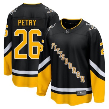 Premier Fanatics Branded Men's Jeff Petry Pittsburgh Penguins 2021/22 Alternate Breakaway Player Jersey - Black