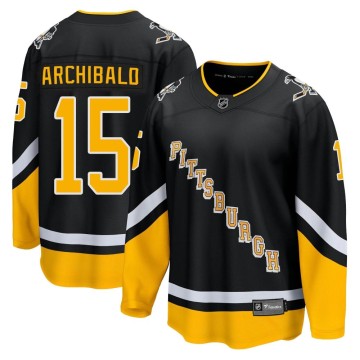 Premier Fanatics Branded Men's Josh Archibald Pittsburgh Penguins 2021/22 Alternate Breakaway Player Jersey - Black