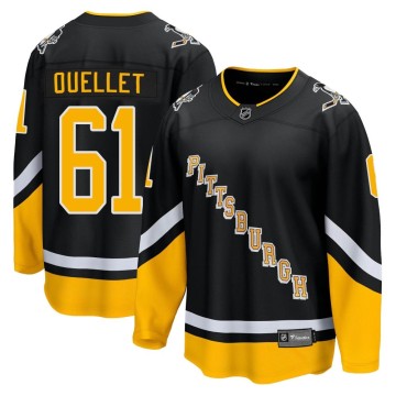 Premier Fanatics Branded Men's Xavier Ouellet Pittsburgh Penguins 2021/22 Alternate Breakaway Player Jersey - Black