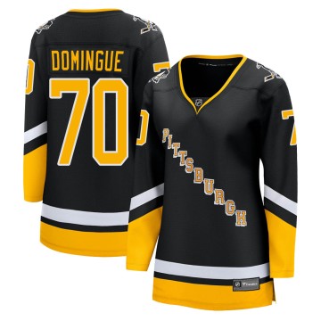 Premier Fanatics Branded Women's Louis Domingue Pittsburgh Penguins 2021/22 Alternate Breakaway Player Jersey - Black