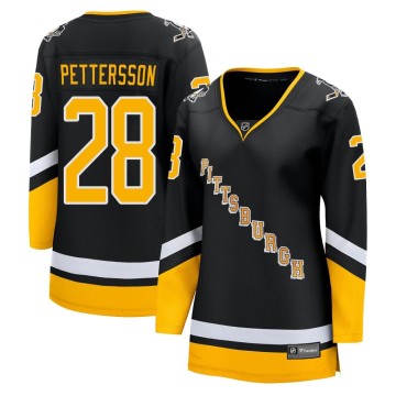 Premier Fanatics Branded Women's Marcus Pettersson Pittsburgh Penguins 2021/22 Alternate Breakaway Player Jersey - Black
