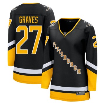 Premier Fanatics Branded Women's Ryan Graves Pittsburgh Penguins 2021/22 Alternate Breakaway Player Jersey - Black