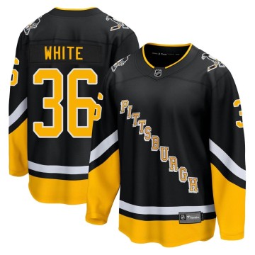 Premier Fanatics Branded Youth Colin White Pittsburgh Penguins Black 2021/22 Alternate Breakaway Player Jersey - White