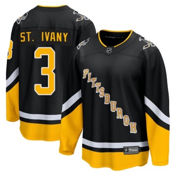 Premier Fanatics Branded Youth Jack St. Ivany Pittsburgh Penguins 2021/22 Alternate Breakaway Player Jersey - Black