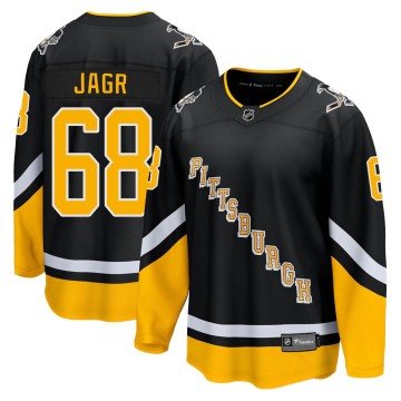 Premier Fanatics Branded Youth Jaromir Jagr Pittsburgh Penguins 2021/22 Alternate Breakaway Player Jersey - Black
