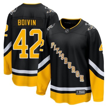 Premier Fanatics Branded Youth Leo Boivin Pittsburgh Penguins 2021/22 Alternate Breakaway Player Jersey - Black
