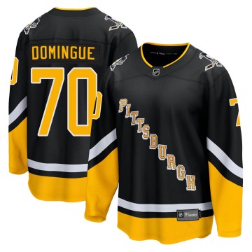 Premier Fanatics Branded Youth Louis Domingue Pittsburgh Penguins 2021/22 Alternate Breakaway Player Jersey - Black