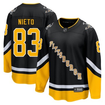 Premier Fanatics Branded Youth Matt Nieto Pittsburgh Penguins 2021/22 Alternate Breakaway Player Jersey - Black