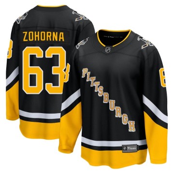 Premier Fanatics Branded Youth Radim Zohorna Pittsburgh Penguins 2021/22 Alternate Breakaway Player Jersey - Black