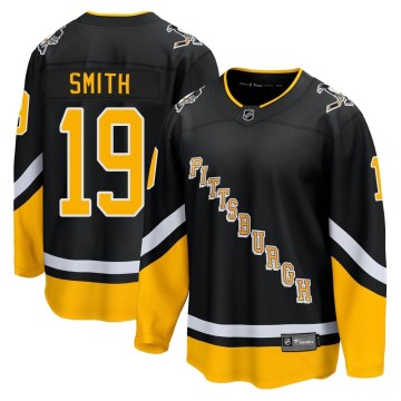 Premier Fanatics Branded Youth Reilly Smith Pittsburgh Penguins 2021/22 Alternate Breakaway Player Jersey - Black