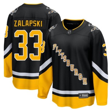 Premier Fanatics Branded Youth Zarley Zalapski Pittsburgh Penguins 2021/22 Alternate Breakaway Player Jersey - Black